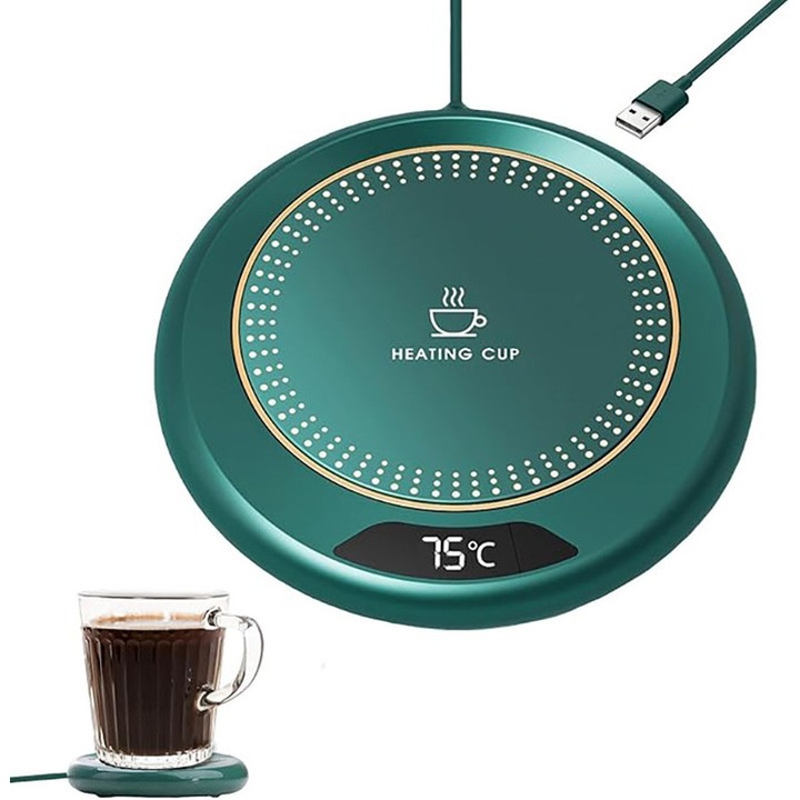 Incalzitor cana USB, Omelivon, reglabil portabil, 11x1.5cm