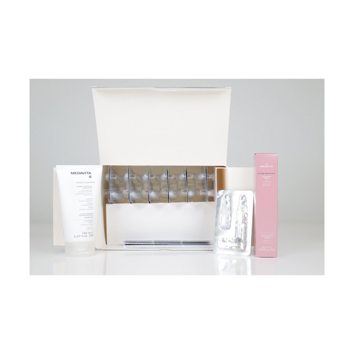 Set anticadere par Medavita - fiole anticadere + ulei nutritiv pentru par