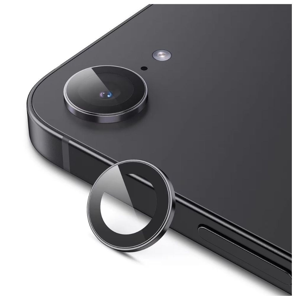 Folie camera foto AF+AR, G-Tech din sticla compatibil cu Apple iPhone 17e, Full Cover, Anti Fog, Ultra Rezistenta, High Definition, Black