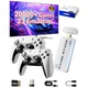 Stick consola de jocuri retro modernizat, stick de jocuri video HD clasic cu HDMI 4K, memorie de 128 GB, 23 de emulatoare incorporate, peste 20.000 de jocuri - USB wireless, potrivit pentru TV, computer, proiector, monitor, stick de jocuri cu control