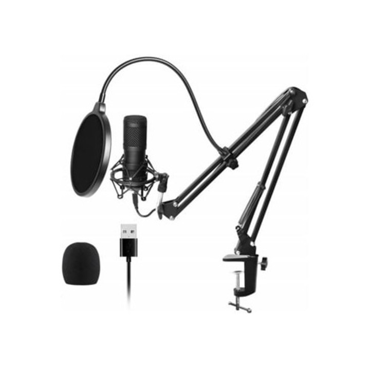 Microfon BLITZWOLF BW-CM2, negru