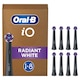 Rezerve periuta de dinti Oral-B iO Radiant White, compatibile doar cu seria iO, Negru, 8 buc