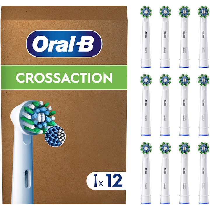 Rezerve periuta de dinti electrica Oral-B Cross Action, 12 buc