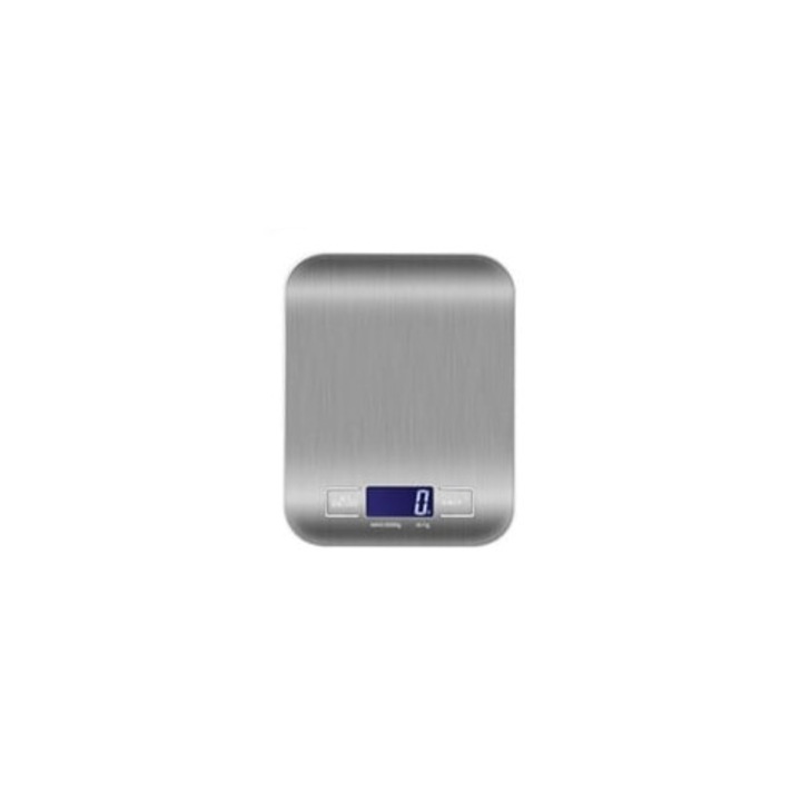 Elektronikus konyhai mérleg rozsdamentes acélból, 5kg/1g, WT-33