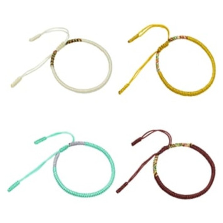 Set 4 Bratari Impletite, Bratari de Prietenie Ajustabile, Multicolor