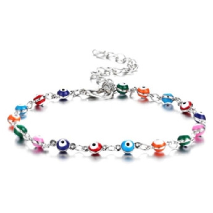 Bratara dama, model Demon Eye, multicolor