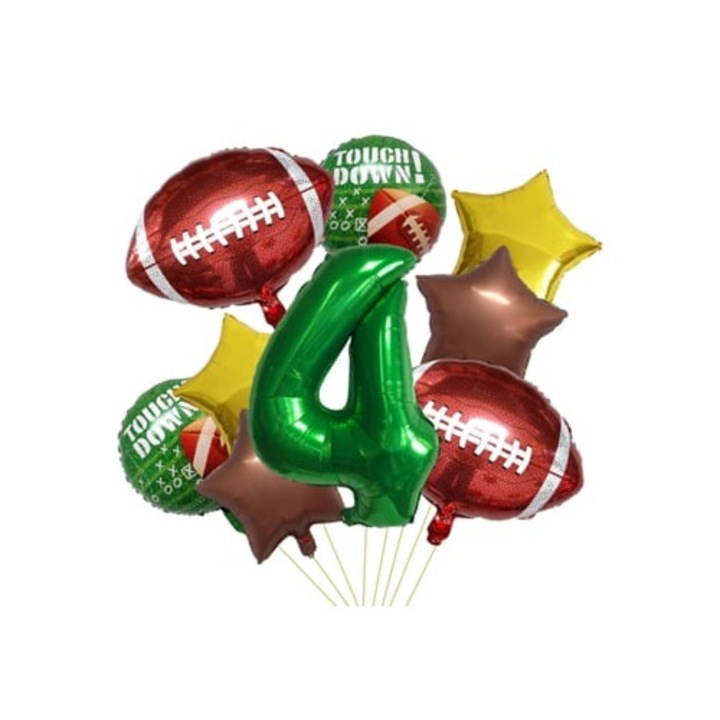 Foci Lufi Szett Születésnapi Partihoz, Super Bowl Téma, Többszínű