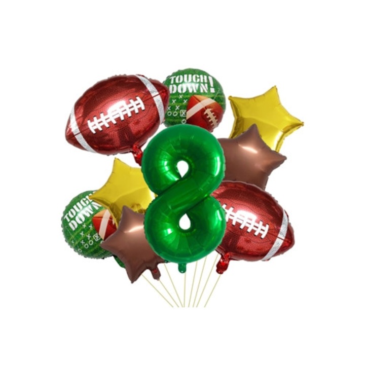 Foci Lufi Szett Születésnapi Partihoz, Super Bowl Téma, Többszínű