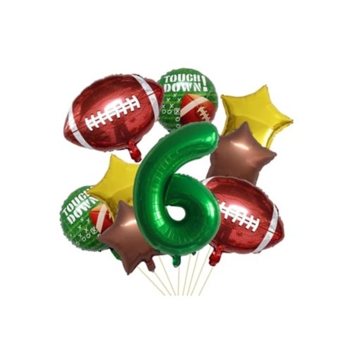 Foci lufi szett születésnapi bulihoz, Super Bowl téma, többszínű