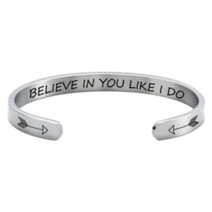 Bratara dama, inox, argintiu