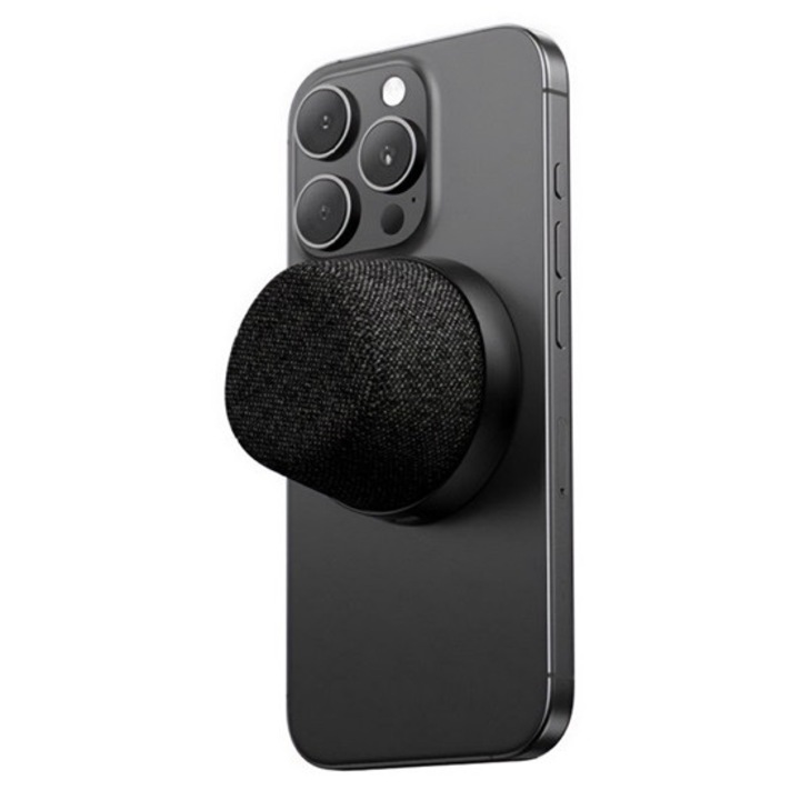 Usams yc016 bluetooth hordozható hangszóró, v5.3, 500mah belső akku, magsafe, led fény, fekete