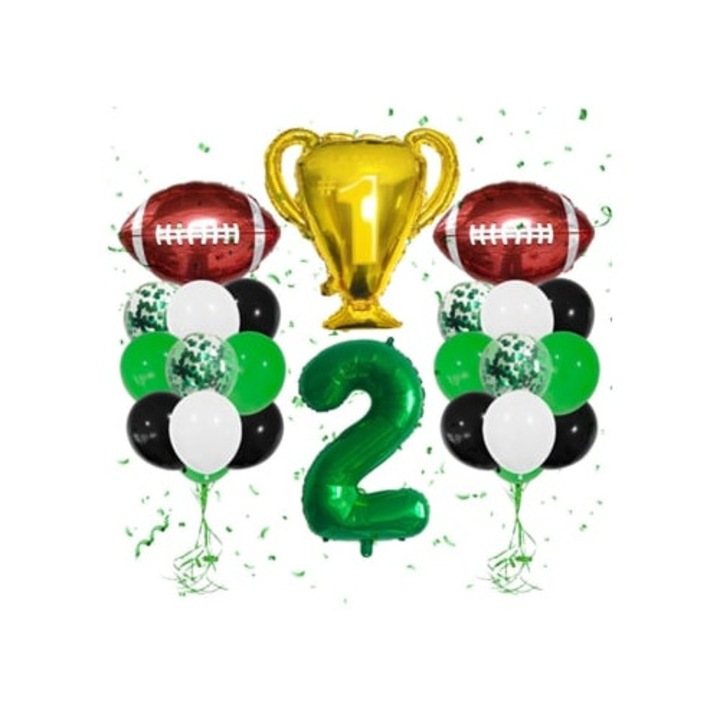 Foci Lufi Szett Születésnapi Partihoz, Super Bowl Téma, Többszínű