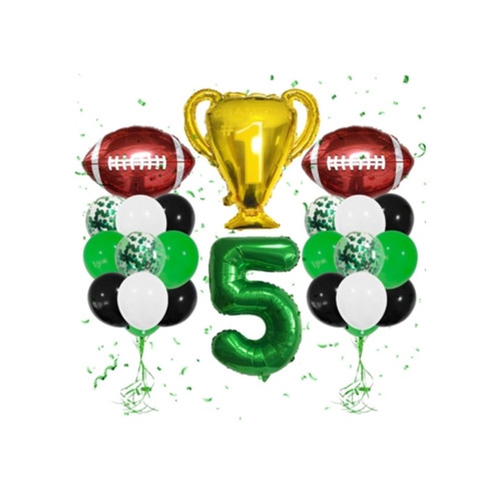 Foci Lufi Szett Születésnapi Partyra, Super Bowl Téma, Többszínű