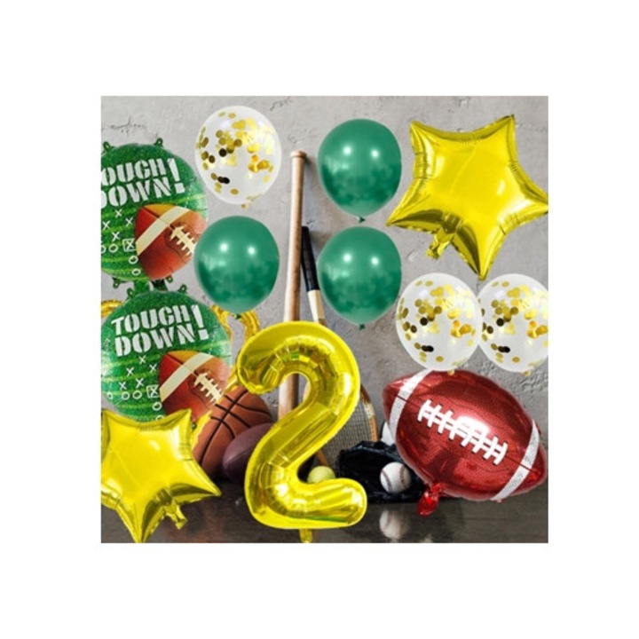 Foci lufi, digitális, 32 hüvelykes, Super Bowl dekorációhoz, többszínű