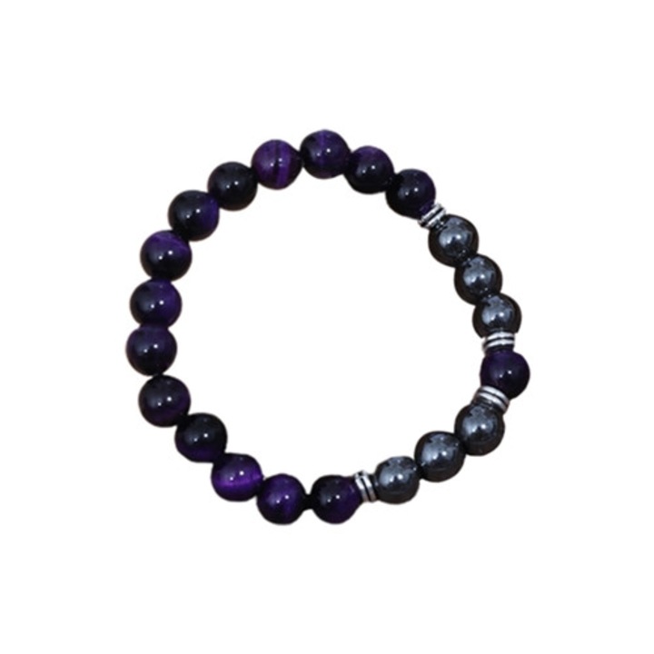 Bratara barbati, Onix/Ochi de Tigru, albastru