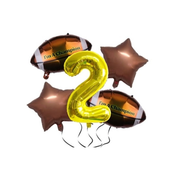 Foci Lufi Szett Születésnapi Partihoz, Super Bowl Téma, Többszínű