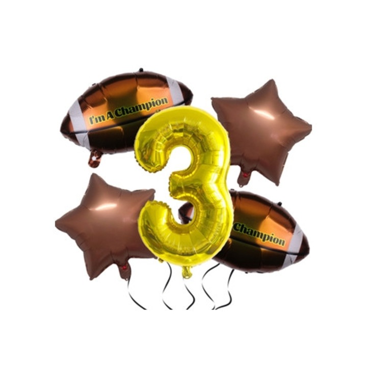 Foci lufi szett születésnapi bulira, Super Bowl téma, többszínű