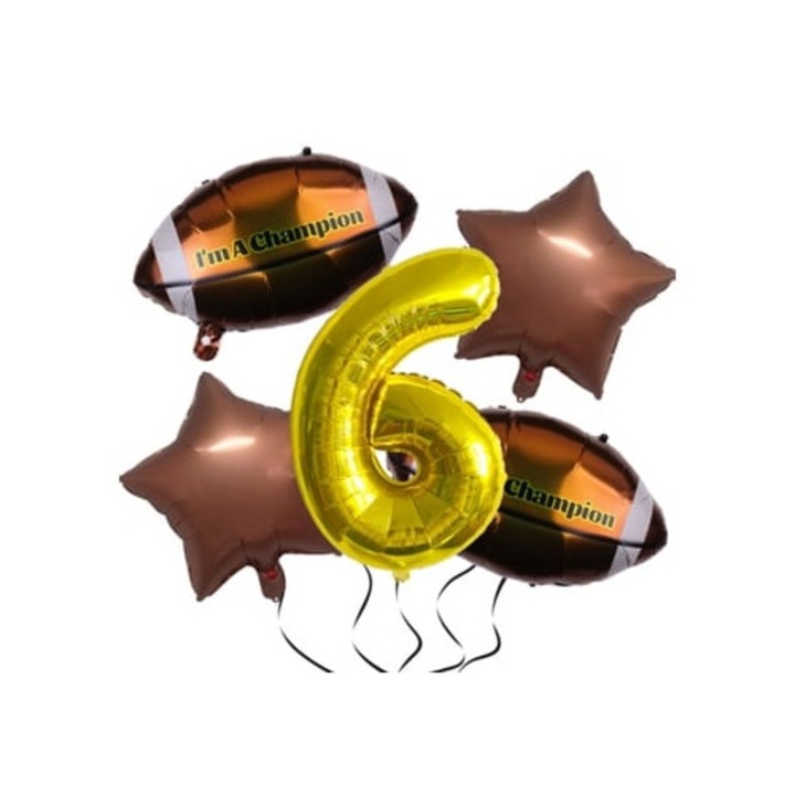 Foci Lufi Szett Születésnapi Partyra, Super Bowl Téma, Többszínű