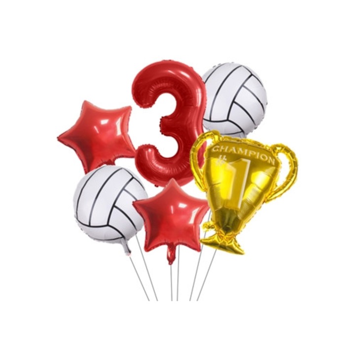 Fólia lufi, sport bajnoki trófea, 32 hüvelykes, partidekoráció