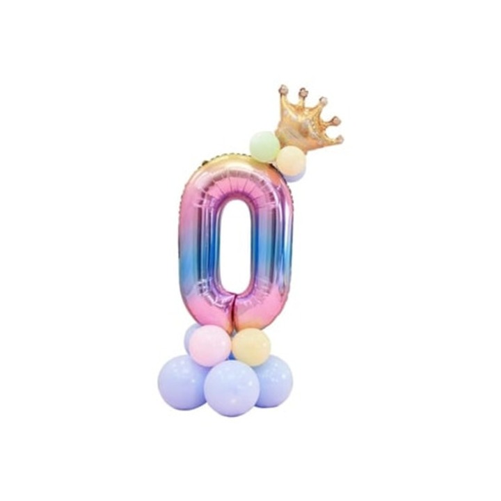 Nagy Lufi Szett Gyermekek 1 Éves Születésnapi Bulijára, többszínű