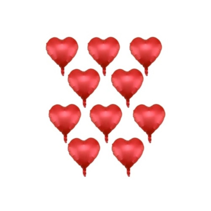 10 darabos latex szív alakú lufi szett, 18 hüvelyk, születésnapi és esküvői partikra, többszínű