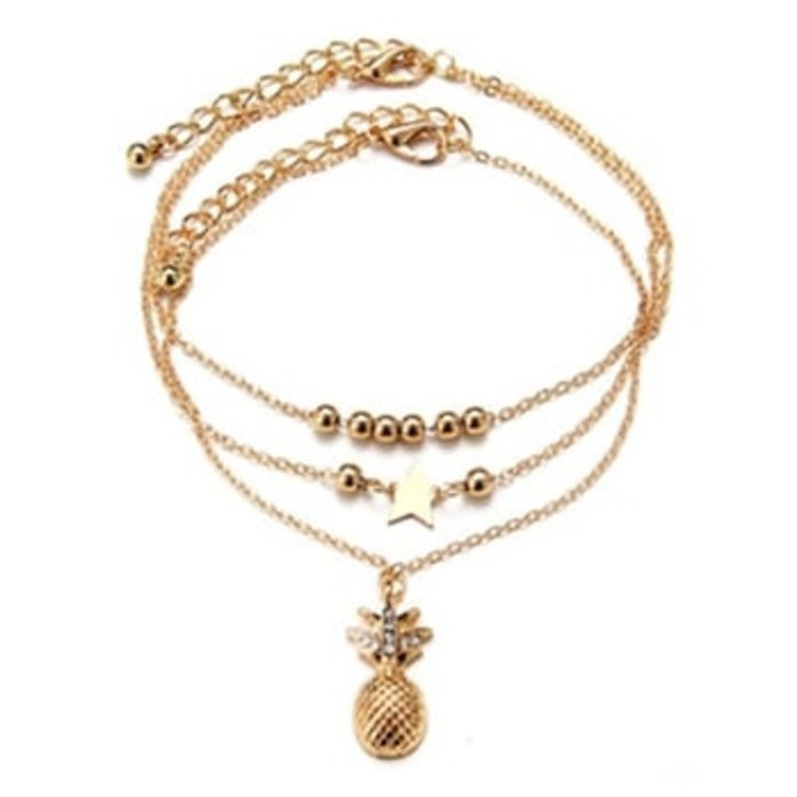 Bratari de glezna pentru femei, auriu