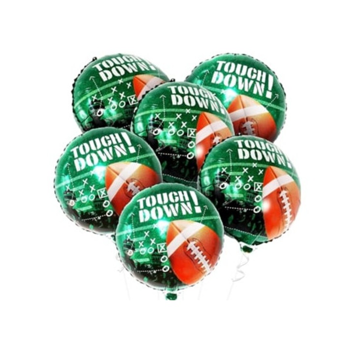 6 darab 18 hüvelykes focis lufi szett focis témájú bulihoz