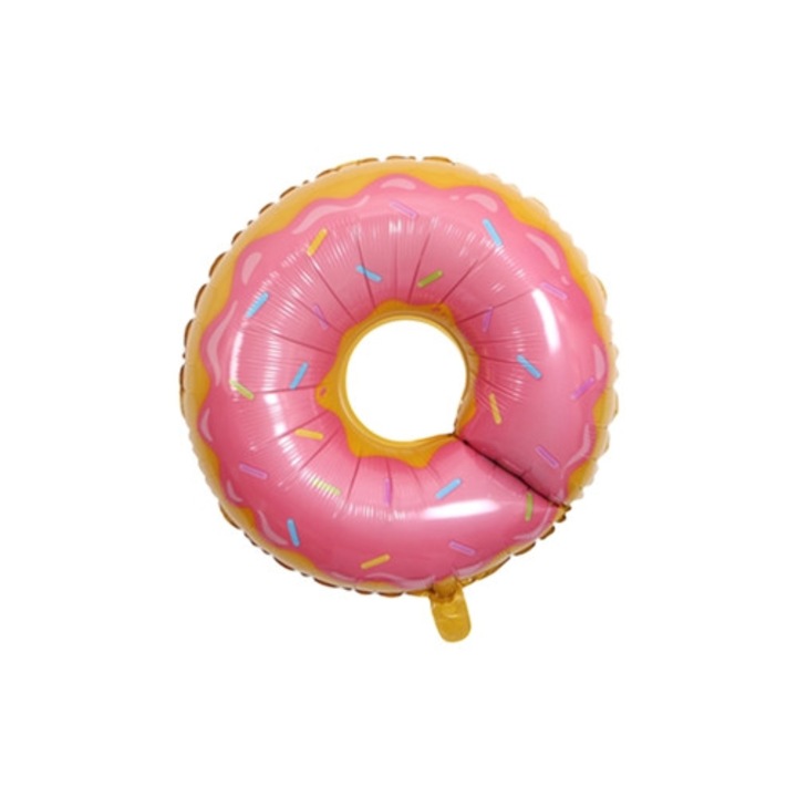 Rózsaszín fánk fólia lufi nyári partira, szett