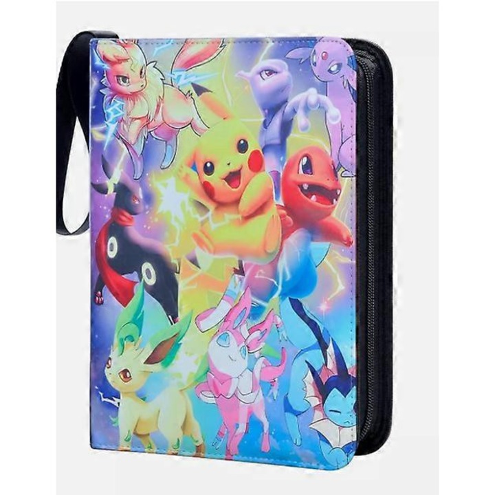 Gyűjtőalbum játékkártyákhoz, 900 kártya, nagy kapacitású, iratgyűjtő kialakítás, többszínű