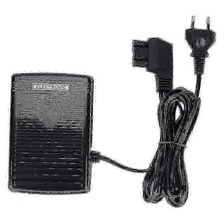 Pedal de picior si cablu pentru masini de cusut Bernina, set, 220V, conexiune tip rotund