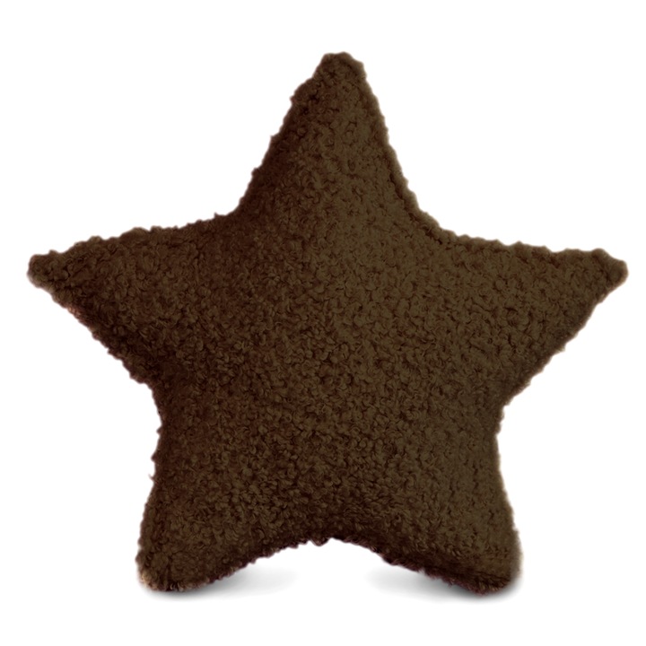 Perna decorativa EDANTI, model stea, 43x30cm, maro