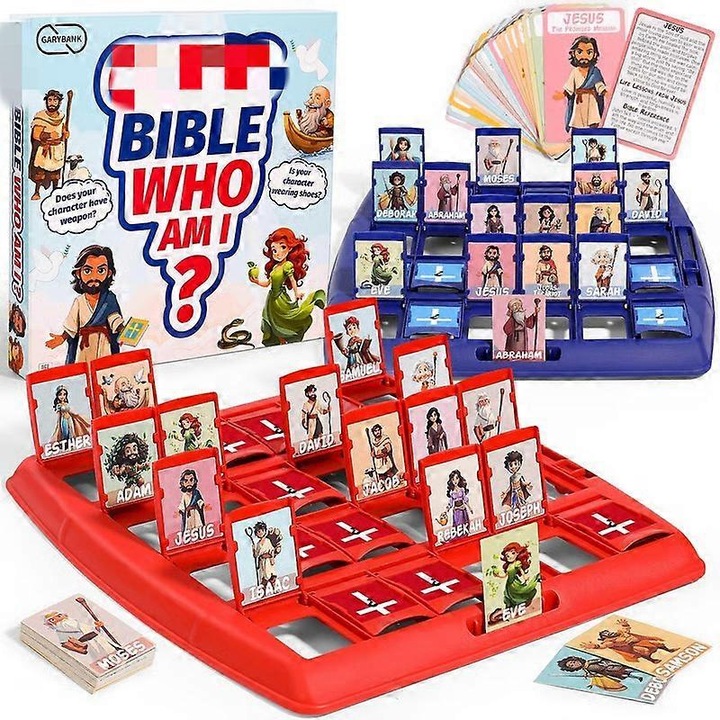 Ki vagyok én? Társasjáték - Bibliai kiadás, 24 bibliai karakter, 20.5x5.5x22.5cm