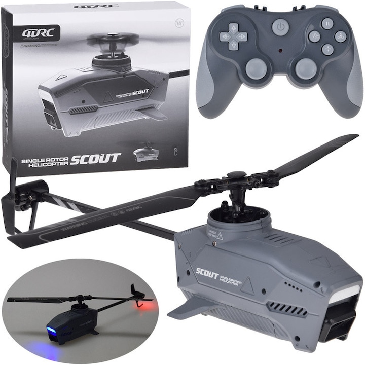 Elicopter de recunoaștere futurist cu telecomandă