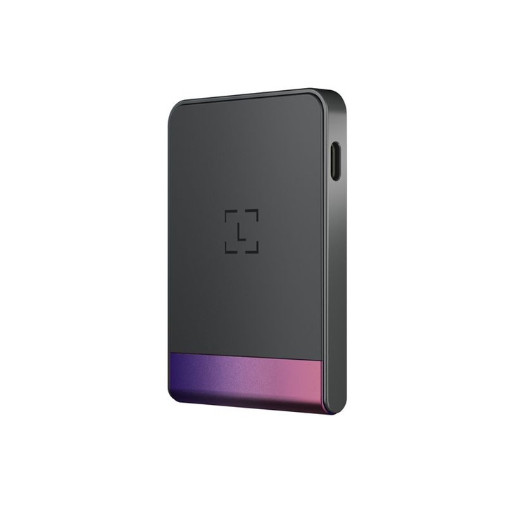 Ledger Flex Crypto elektronikus pénztárca, Bitcoin, Ethereum, Solana, Cardano, NFT és egyéb virtuális valutákhoz, Helyreállítási kulcs, Bíbor Magenta