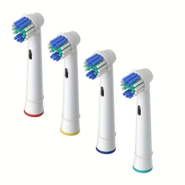 Комплект глави за четка за зъби ORAL-B, LRTM, 4 броя, меки, бял