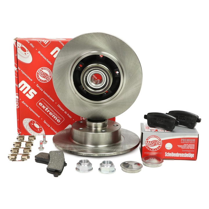 F&eacute;kt&aacute;rcsa &eacute;s f&eacute;kbet&eacute;t k&eacute;szlet Master-Sport, Renault Megane CC/III, Scenic III, 260x106mm, 5 lyuk, 14.37kg