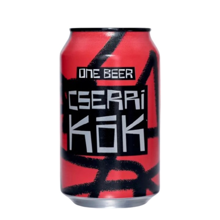 One Beer Cserri Kók sör 0, 33l, 4, 1 %