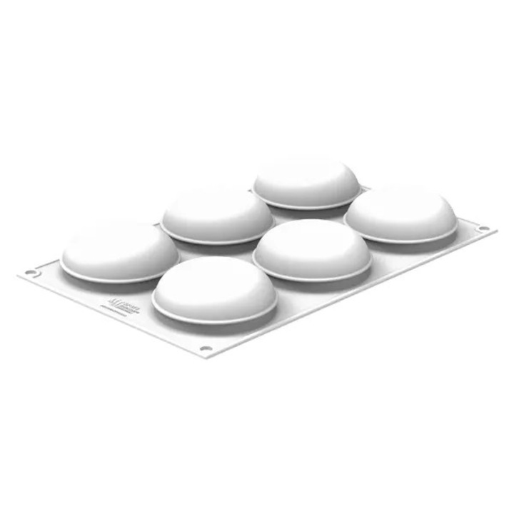 Forma din silicon pentru monoportii, Stone 145, 8 cavitati, Ø78x37 mm, 145 ml