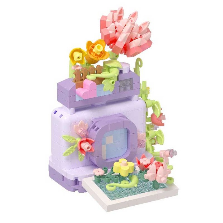 Конструктор за деца KOCO BRICKS Цветен фотоапарат, 373 части