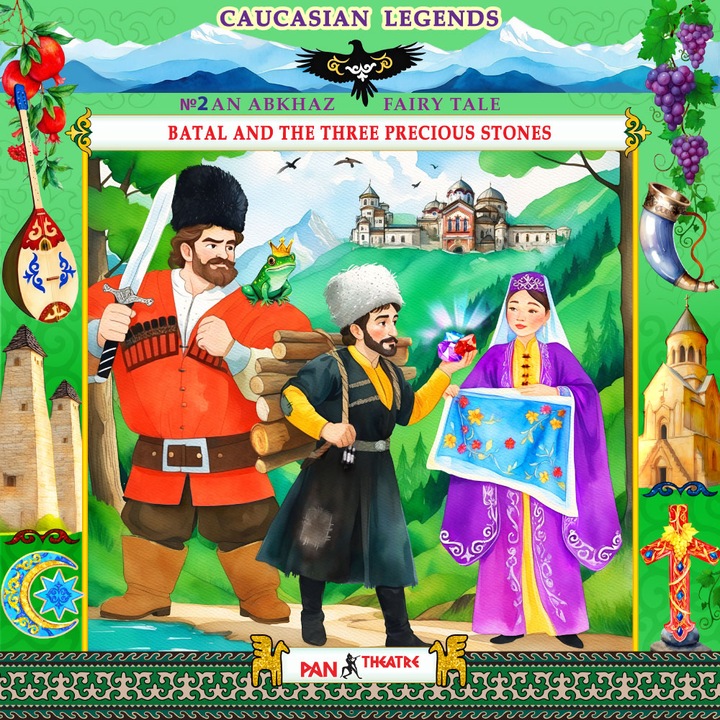 Serii audio de povești pentru copii în limba engleză - Legende caucaziene - „Batal și cele trei pietre prețioase” nr. 2