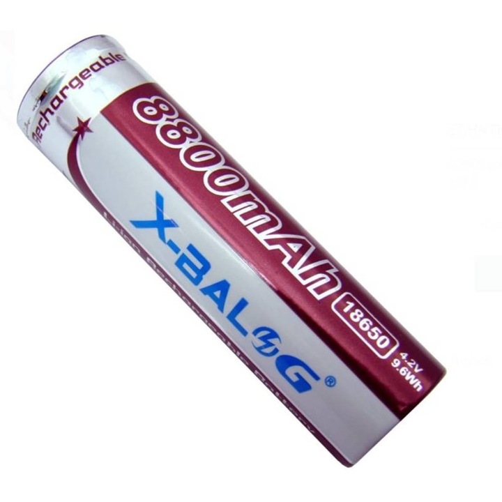 Baterie reîncărcabilă Bailong, Reîncărcabilă, Pachet, 3,7VDC, 8800mAh, 18650, Li-ion
