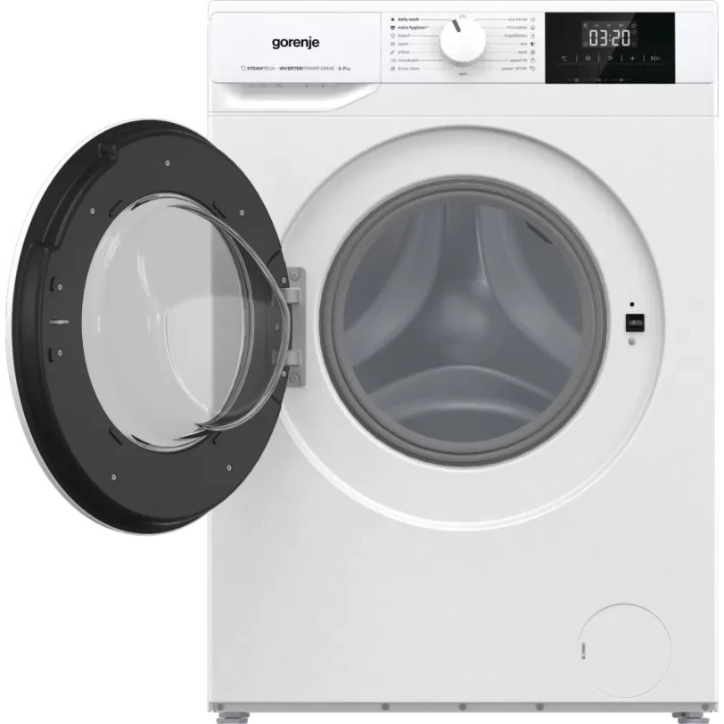 Mașină de spălat rufe Gorenje WNGPI72SBS, 7kg, 1200 rpm, 5 ani garanție, Albă
