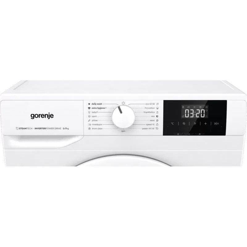 Mașină de spălat rufe Gorenje WNGPI72SBS, 7kg, 1200 rpm, 5 ani garanție, Albă