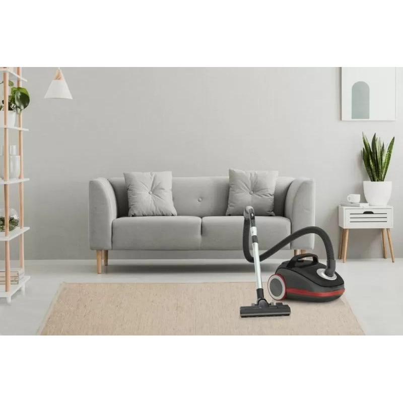Aspirator Gorenje VCEA28GLBK, filtru Hepa, 700w, Roșu/Negru