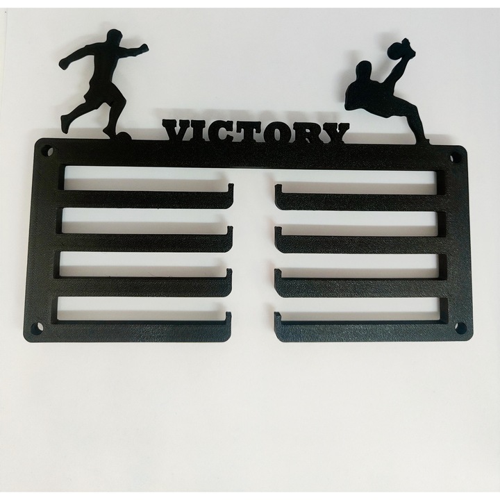 Suport medalii fotbal – model Victory, fotbalisti, imprimat 3D - Idei in 3D