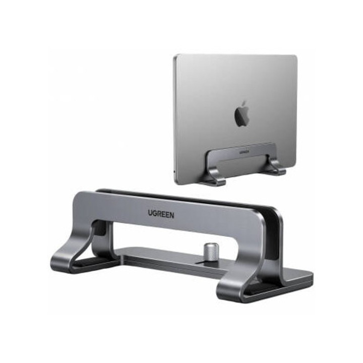 Suport Vertical UGREEN LP258 pentru Laptop cu Grosime 12mm - 26mm Argintiu