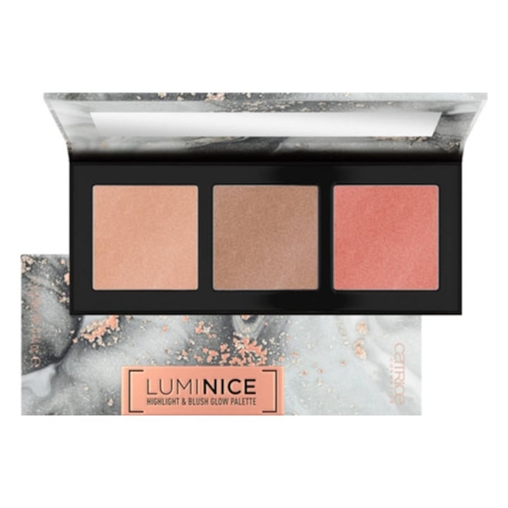 Paleta Iluminator & Blush CATRICE Glow Luminice 010