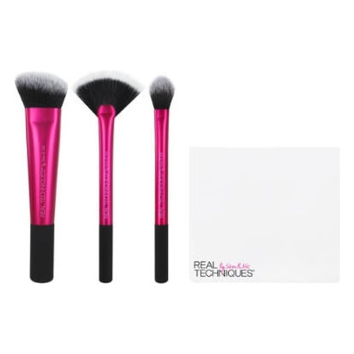 Set pensule machiaj Sculpting, 5 bucati, multicolor