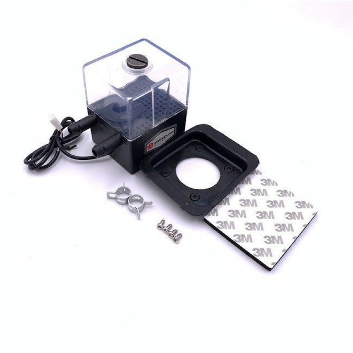 Охлаждаща помпа OC-300T DC 12V, 4W, ултра-тиха, водна, максимален капацитет на резервоара за течност 300L/h за системи за течно охлаждане на процесор на компютър