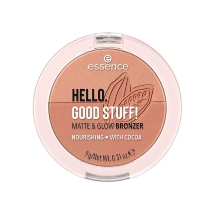 Bronzeador ESSENCE Hello, Good Stuff! 20, iluminator si contur, 9 g